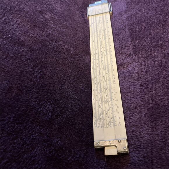 Vintage 1947 Keuffel & Esser Slide Rule Model # 4092-3 Made In USA with Case - Picture 8 of 8